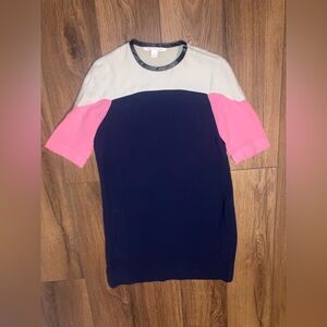 Diane Von furstenberg women’s Navy, Pink & Cream dress size 10